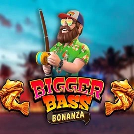 Bigger Bass Bonanza logo – Slots by Pragmatic Play at Rizk Casino