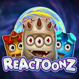 Reactoonz casino game by Play'n GO – featured logo at Rizk Casino